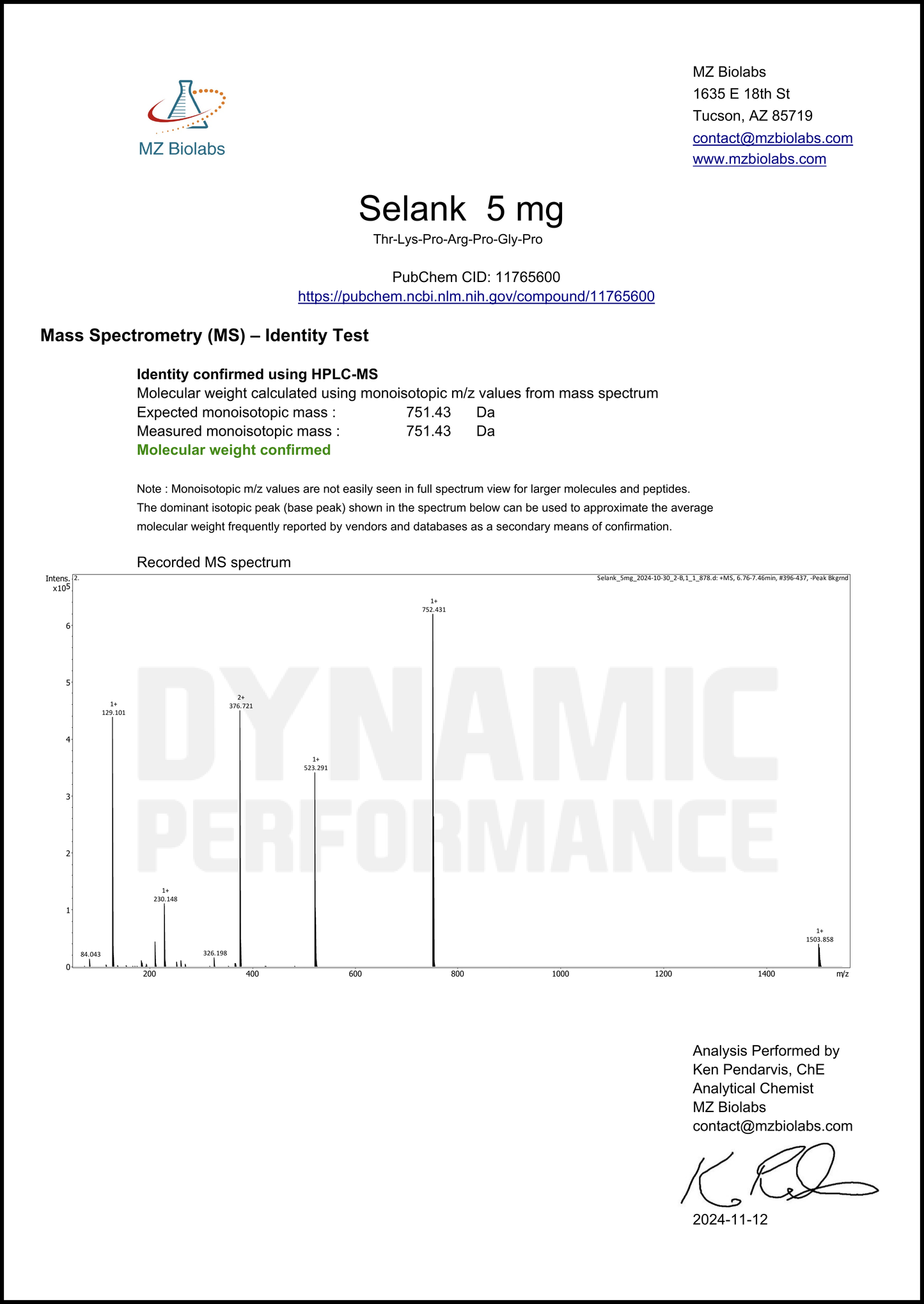 Selank Peptide